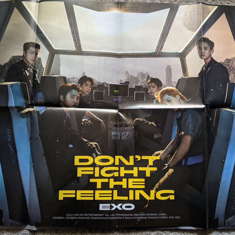 EXO Don't Fight The Feeling Poster KPop